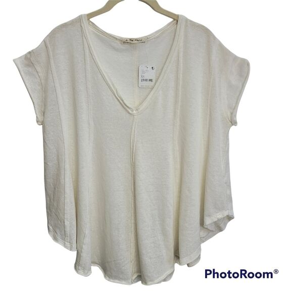 FREE PEOPLE Sammie Tee Size XSMALL - Picture 4 of 12